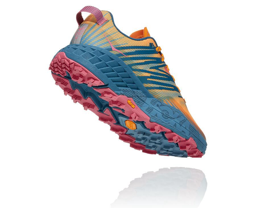 Tenis Hoka One One Trail Mujer Azules - Speedgoat 4 - KNXA14209